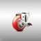 Service Caster 3 Inch 316SS Red Polyurethane Wheel Swivel Bolt Hole Caster with Brake SCC SCC-SS316BH20S314-PPUB-RED-TLB - alternate 1